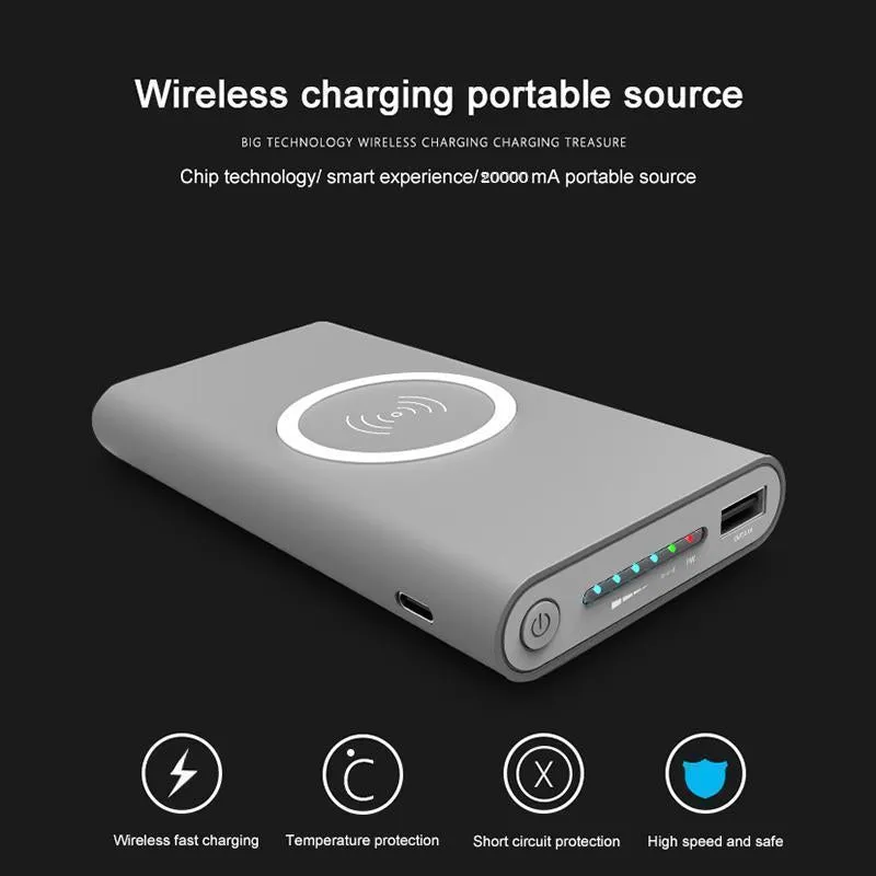 10000 mAh Portable Wireless Charger