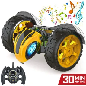 1:14 High Speed RC Car Lighting Remote Control Bumblebee Stunt Race Car