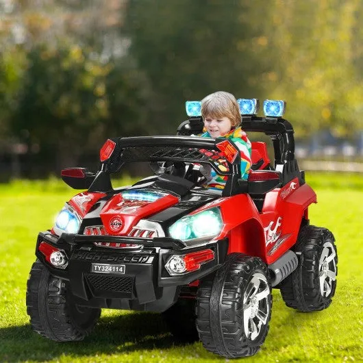 12 V Kids Ride On SUV Car with Remote Control LED Lights