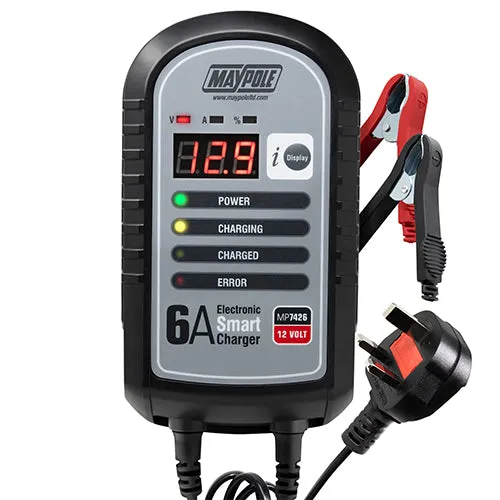 12v 6 Amp Electronic Smart Charger