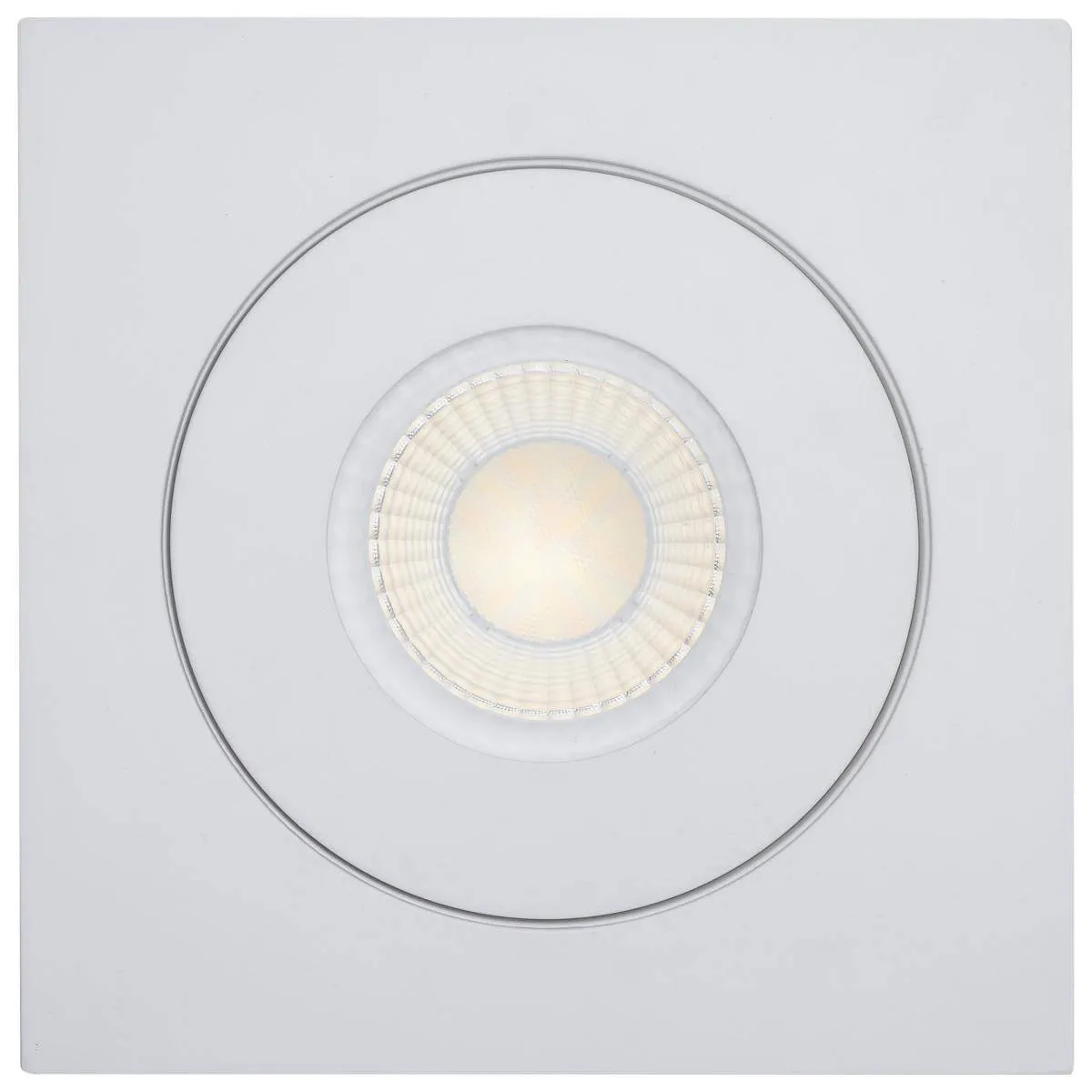 15 Watt; CCT Selectable; LED Direct Wire Downlight; Gimbaled; 6 Inch Square; Remote Driver; White