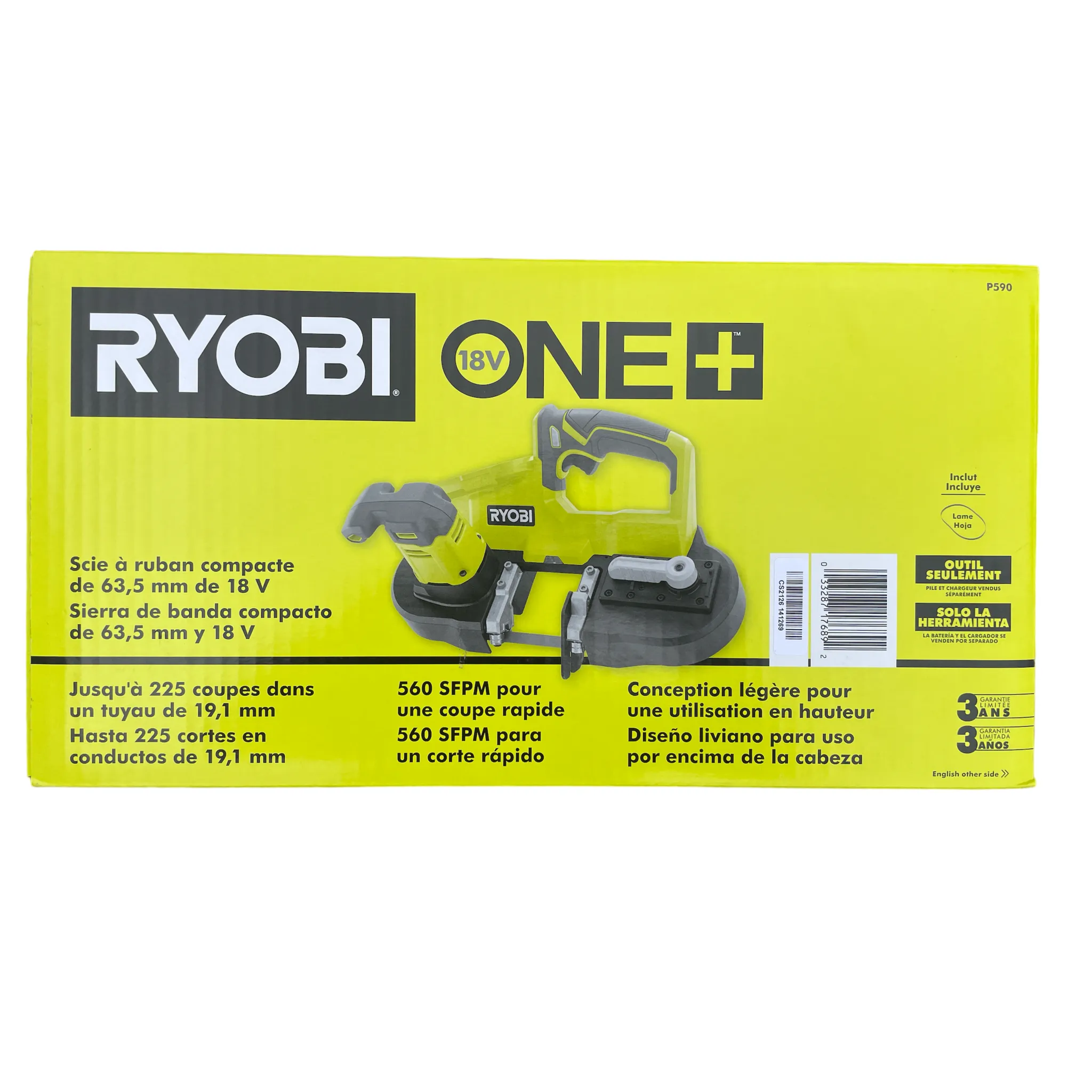 18-Volt ONE  Cordless 2.5 in. Portable Band Saw (Tool Only)