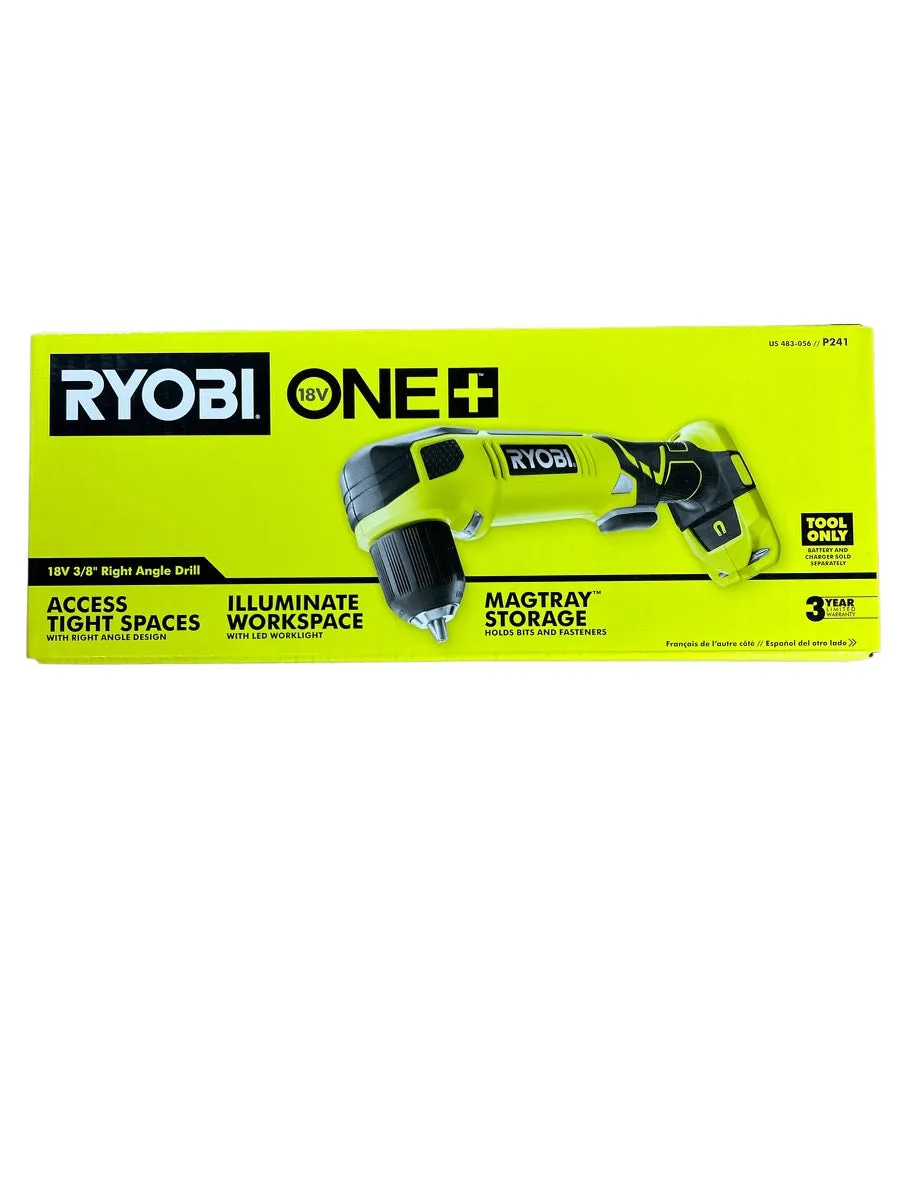 18-Volt ONE  Cordless 3/8 in. Right Angle Drill (Tool-Only)