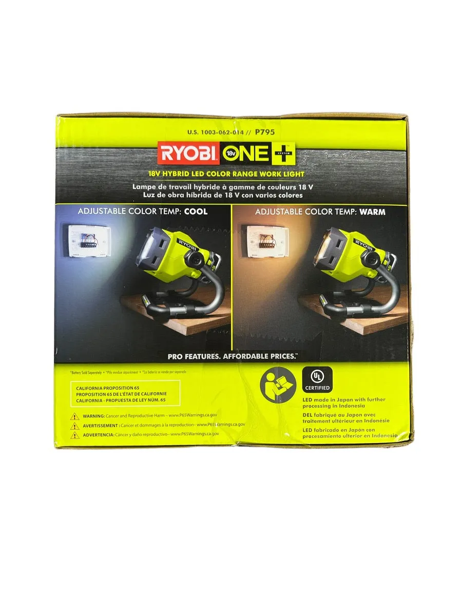 18-Volt ONE  Hybrid LED Color Range Work Light (Tool Only)