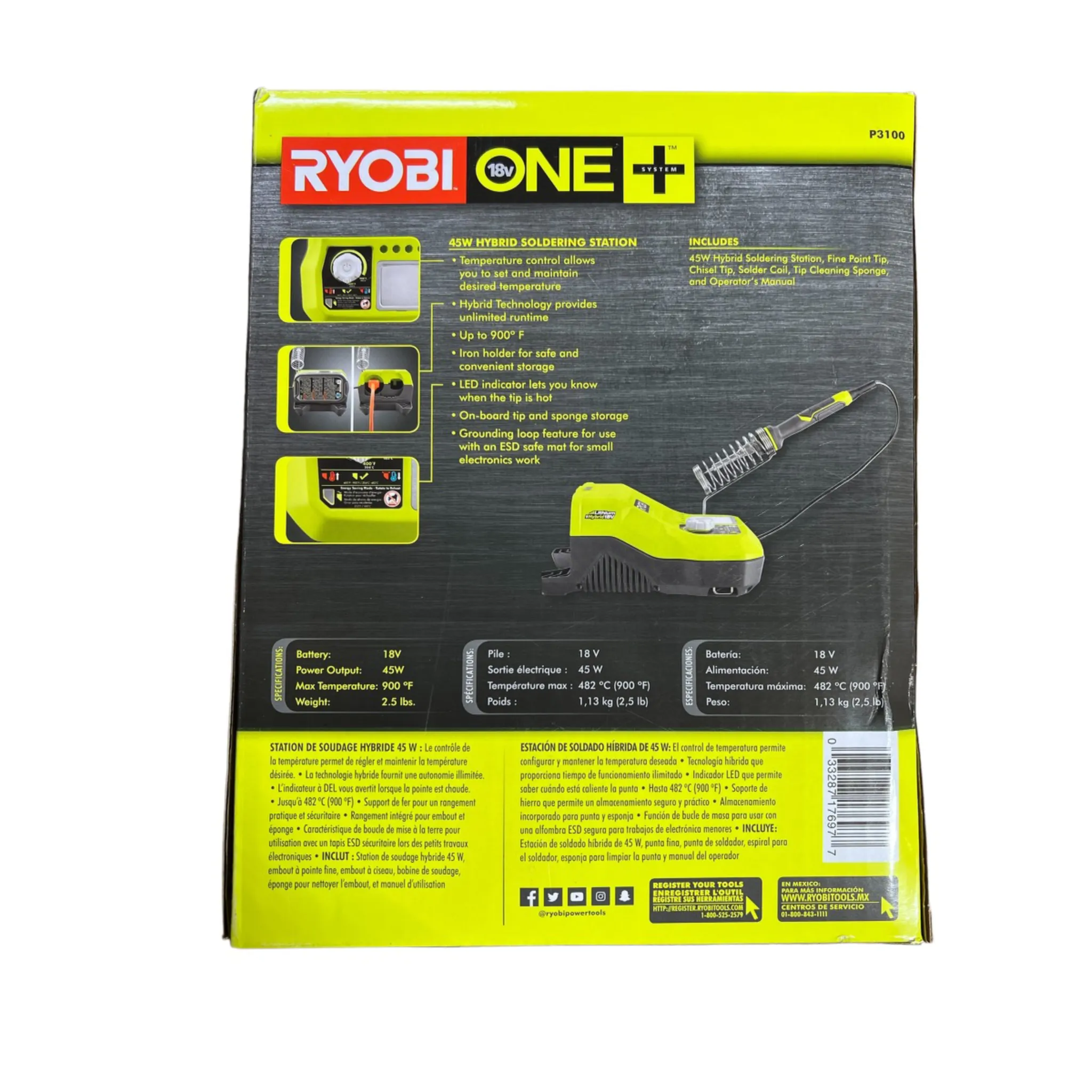 18-Volt ONE  Hybrid Soldering Station (Tool-Only)