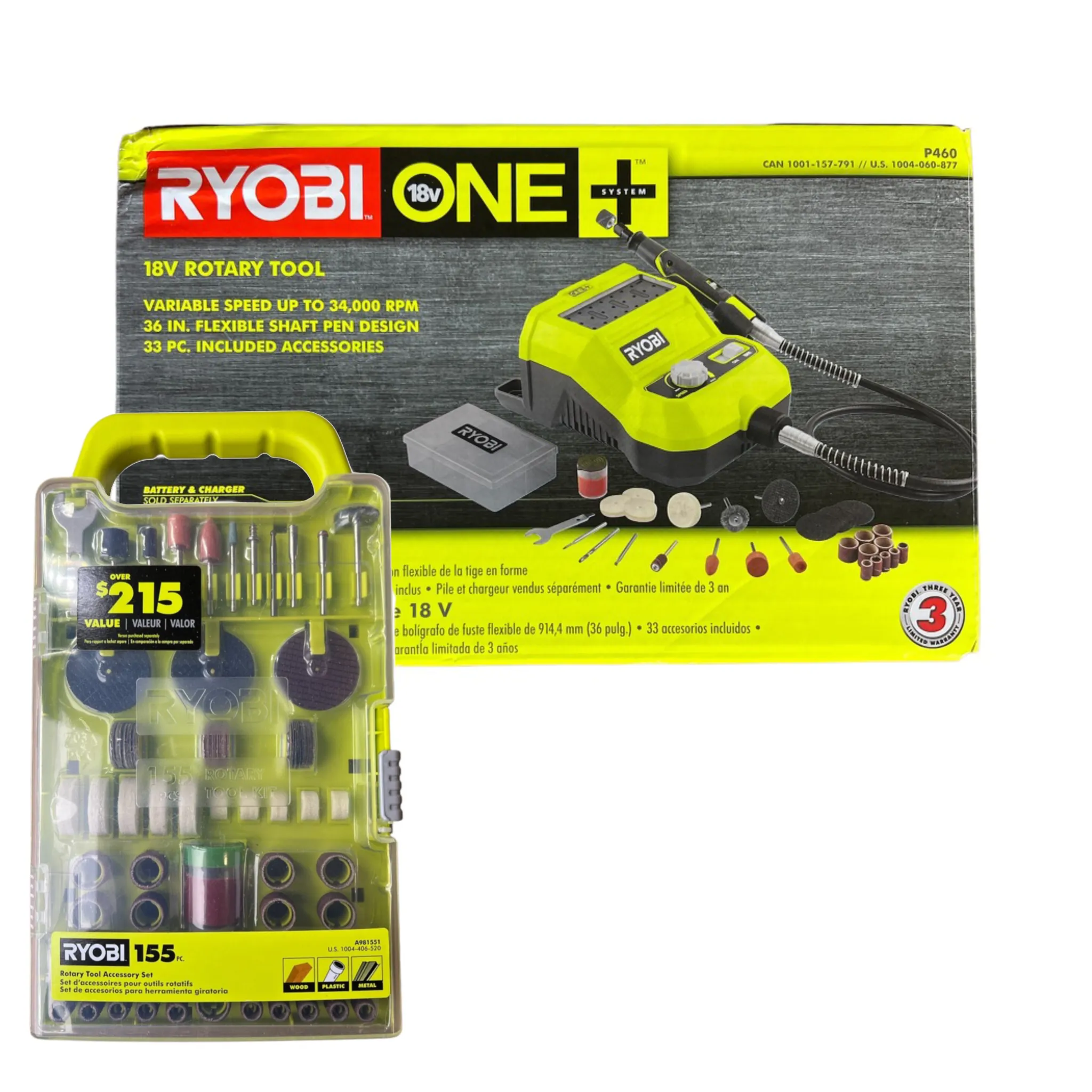 18-Volt ONE  Lithium-ion Cordless Rotary Tool with BONUS Accessory Kit