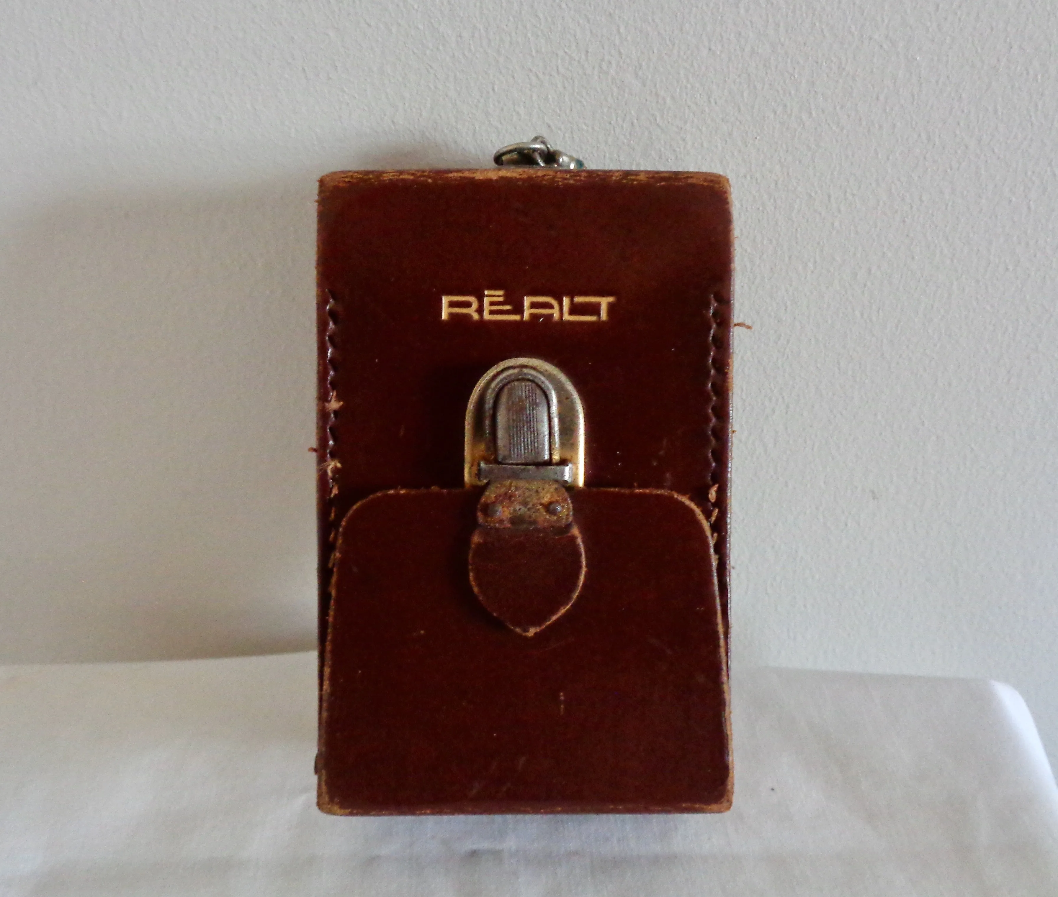 1950s Realt Luxe French Light Exposure Meter In A Leather Case