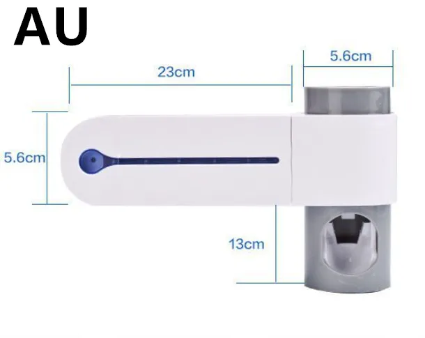 2-in-1 UV disinfection toothbrush holder Automatic toothpaste holder Washing disinfection toothbrush holder set