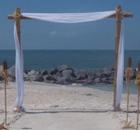 2 Pole (Sand) Bamboo Chuppah