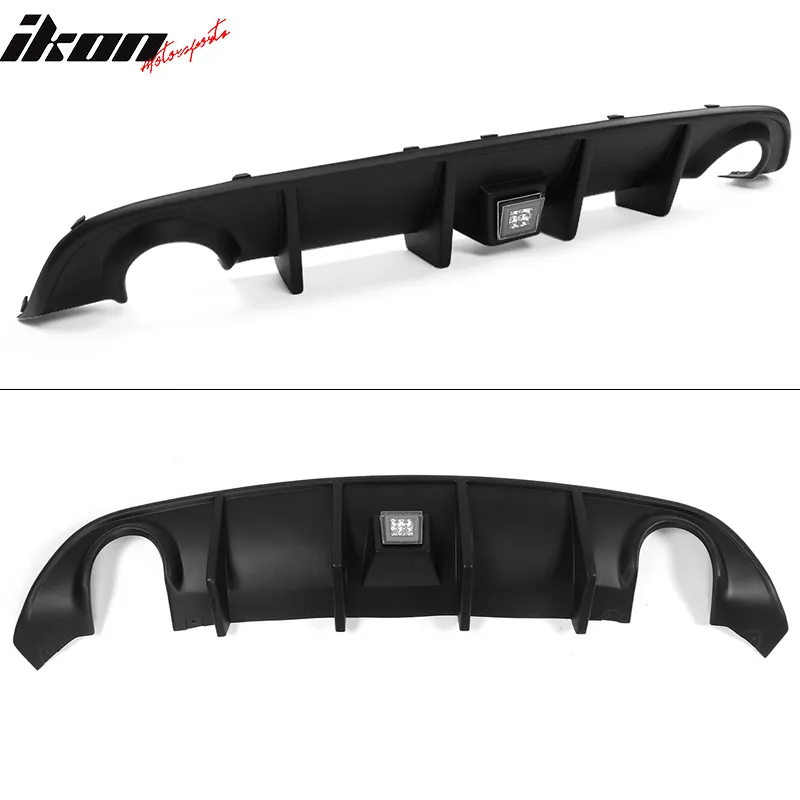 2015-2023 Dodge Charger Rear Bumper Diffuser w/ LED Brake Light Lamp