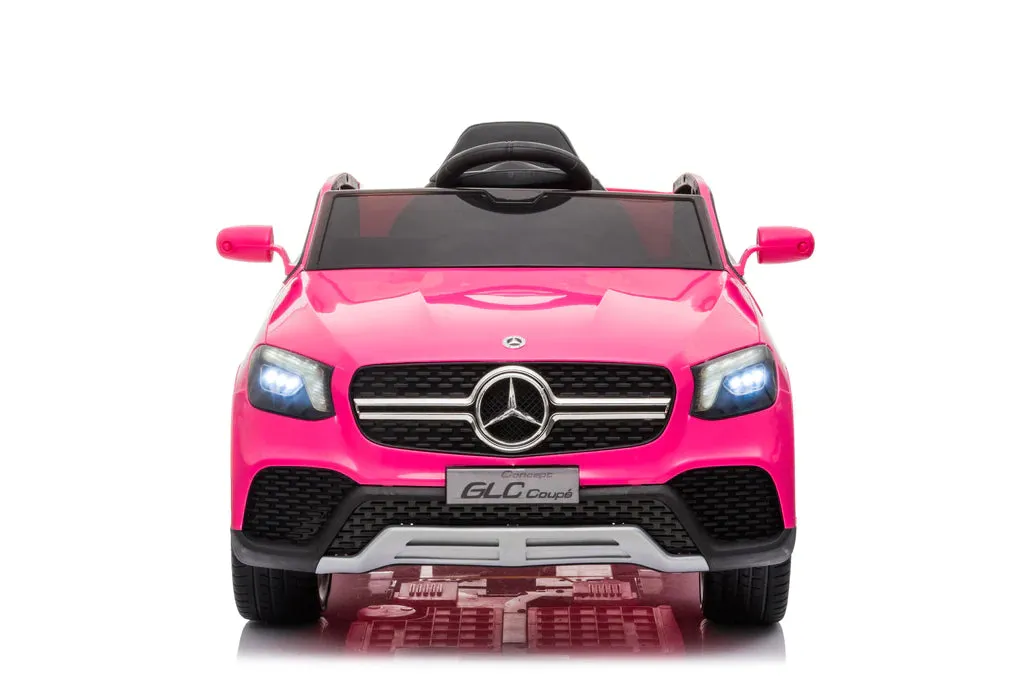 2025 Licensed GLC Upgraded 12V Mercedes Benz Coupe Kids Ride On Car | Leather Seat | Rubber Tires | 1 Seater | Remote