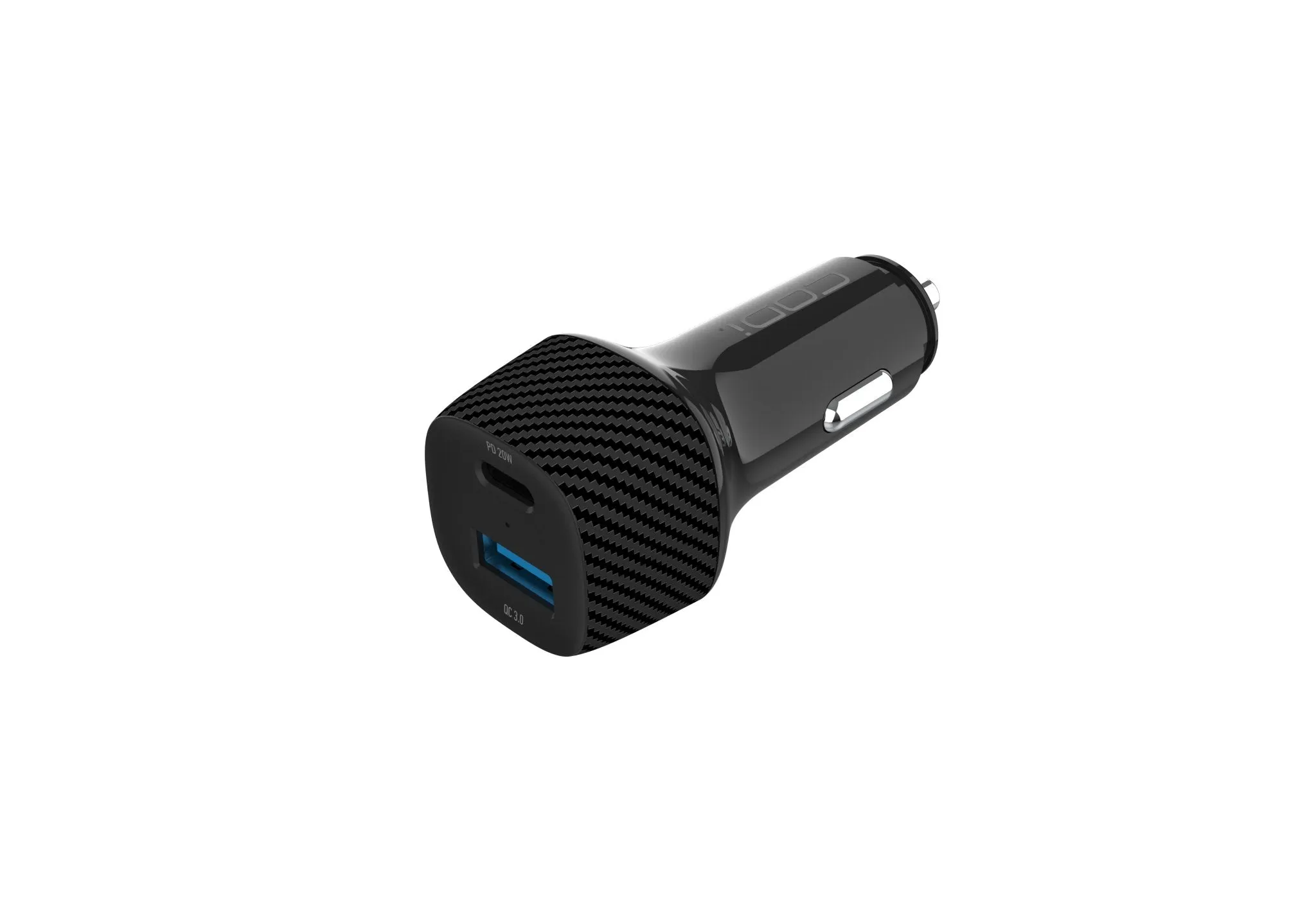 20W Dual Port Car Charger, USB-A & USB-C Outputs