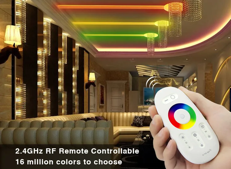 2.4G Touch RGB LED Strips Controller Set - DC 12V or 24V Max 10A