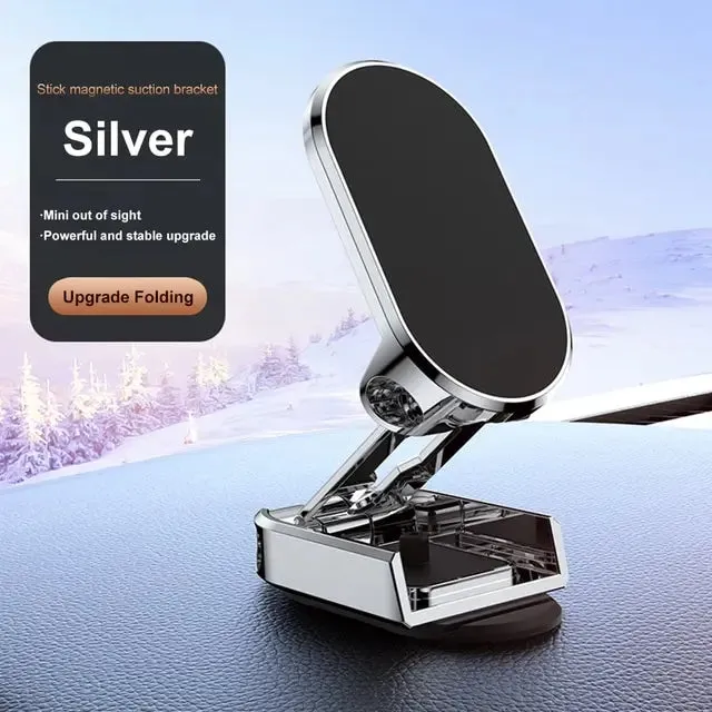 360 Rotatable Magnetic Car Phone Holder Magnet Smartphone Support GPS Foldable Phone Bracket in Car For iPhone Samsung Xiaomi