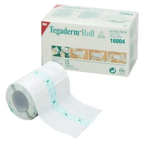 3M™ Tegaderm™ Transparent Film Dressing Roll, 4 Inch x 11 Yard, 1 Case of 4