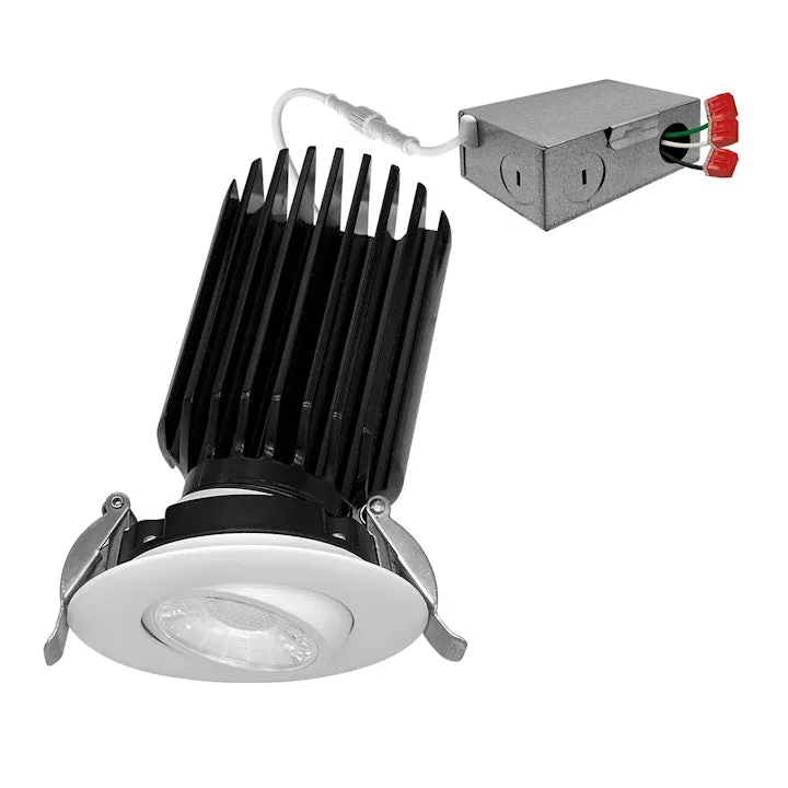 3" Gimbal Downlight: SnapTrim-Line, 12W, 1000 Lumens, CCT Selectable, 120V