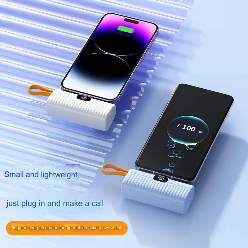 5000mAh Capsule Power Bank - Stylish and Efficient Charging