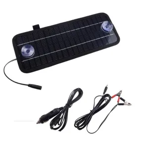 5W portable solar car battery charger