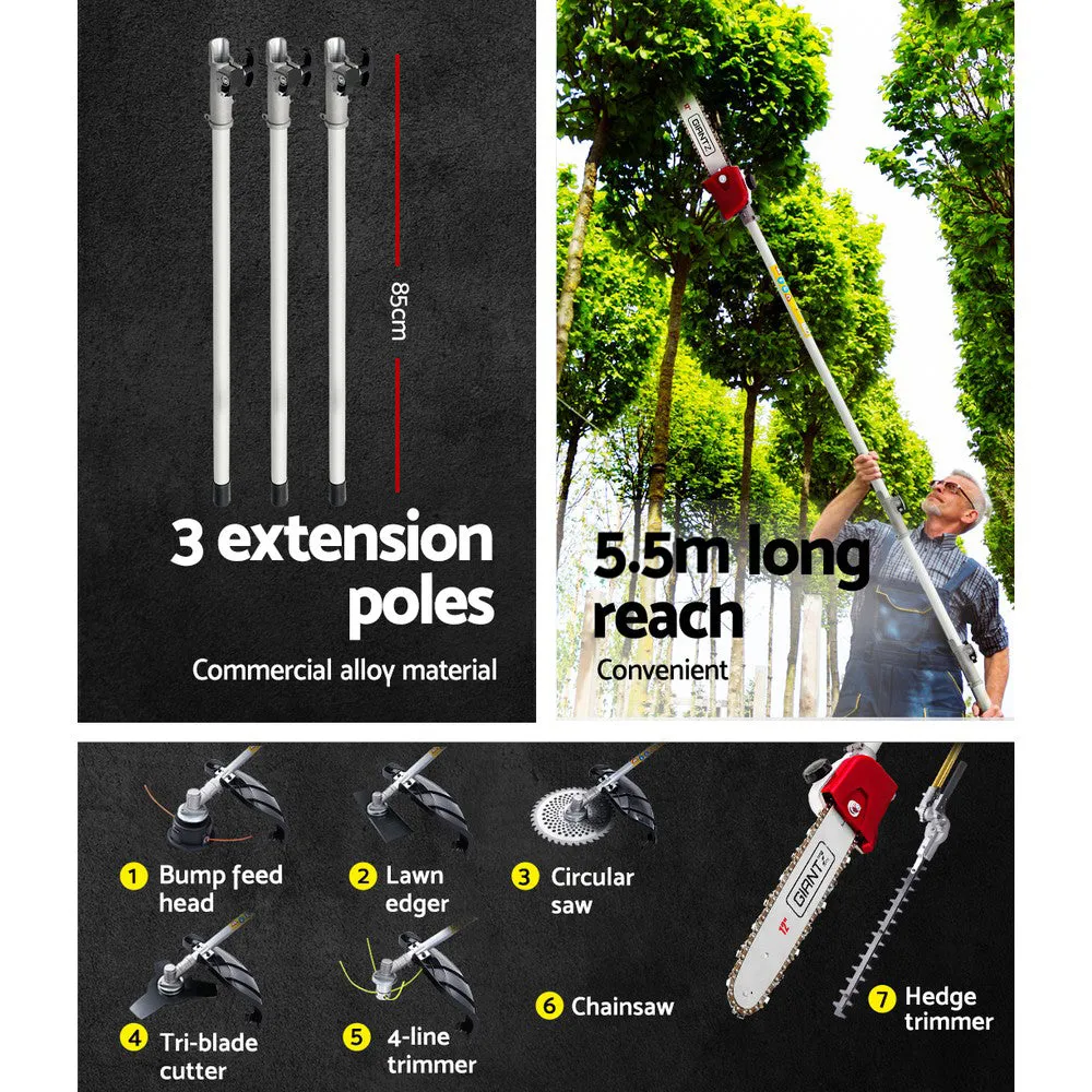 62CC 7-in-1 Pro Garden Multi-Tool Set, Anti-Vibration - Giantz