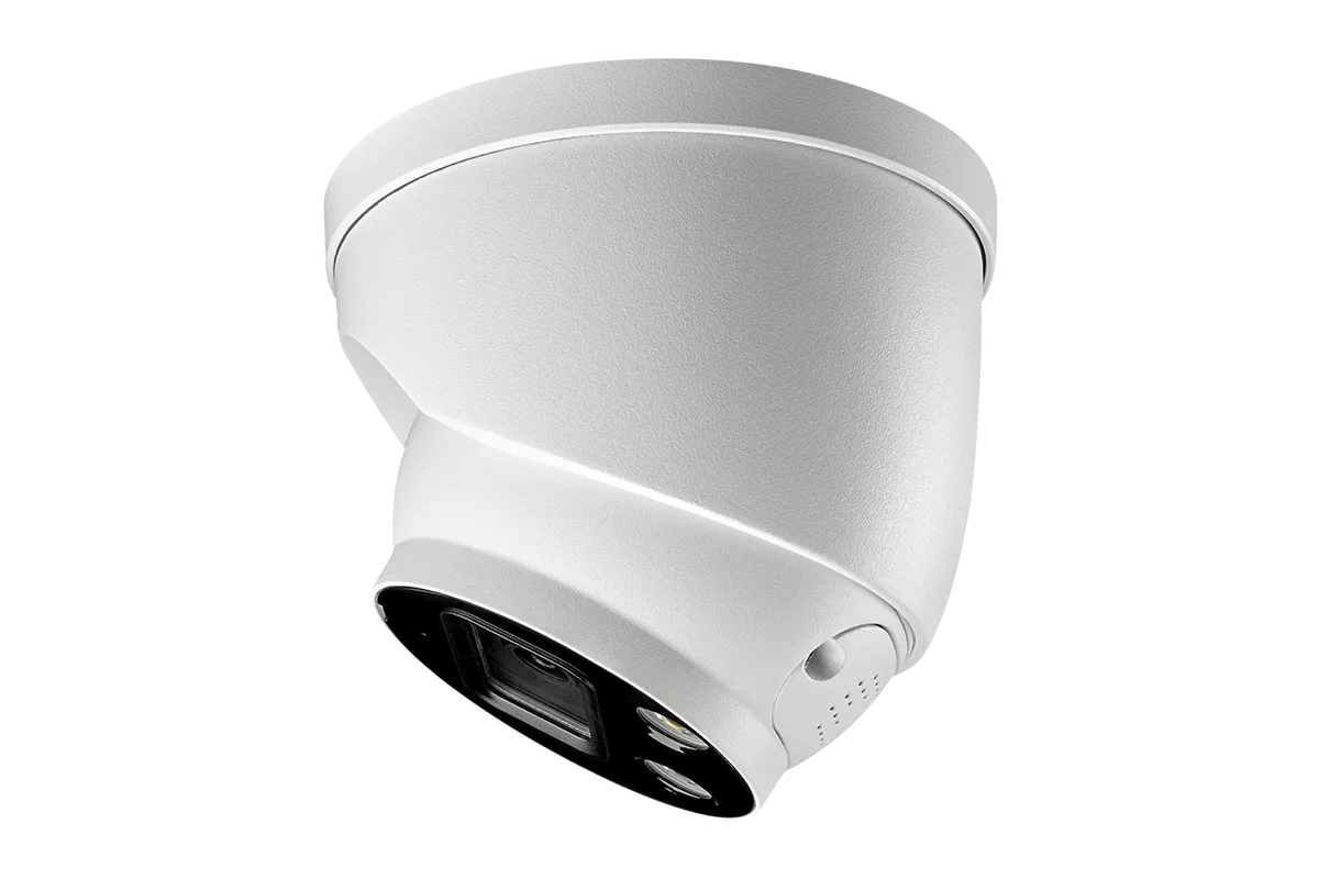 8-Channel NVR Fusion System with Six 4K Smart Deterrence IP Dome Security Cameras, Wi-Fi Floodlight and Indoor Camera