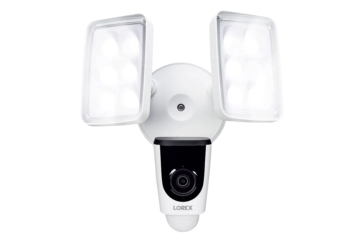 8-Channel NVR Fusion System with Six 4K Smart Deterrence IP Dome Security Cameras, Wi-Fi Floodlight and Indoor Camera