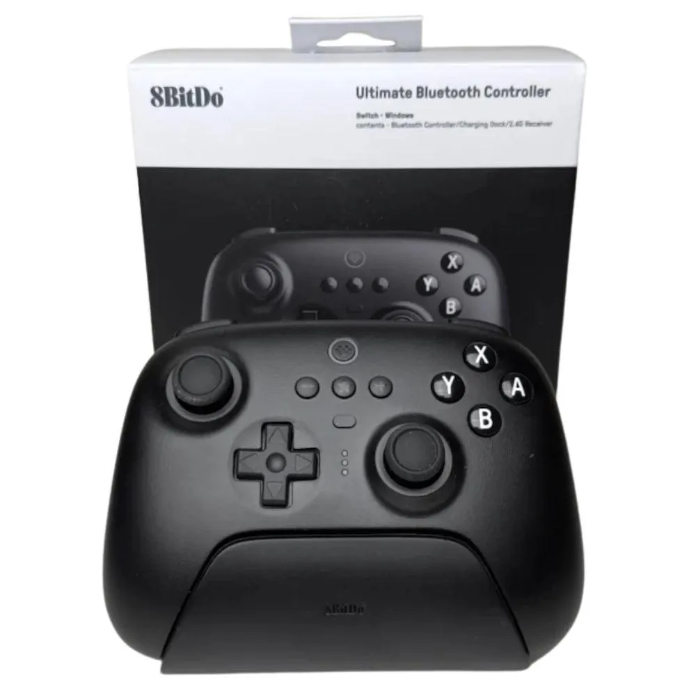 8BitDo Ultimate Bluetooth 2.4g Gaming Controller with Charging Dock: For Switch, Windows PC, Steam, Android, iOS