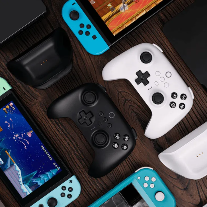 8BitDo Ultimate Bluetooth 2.4g Gaming Controller with Charging Dock: For Switch, Windows PC, Steam, Android, iOS