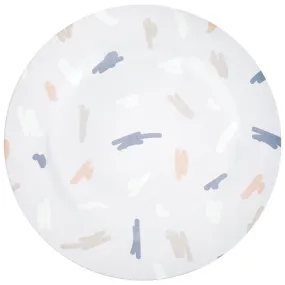 Abstract Fun Brushstrokes Acrylic Charger Plates