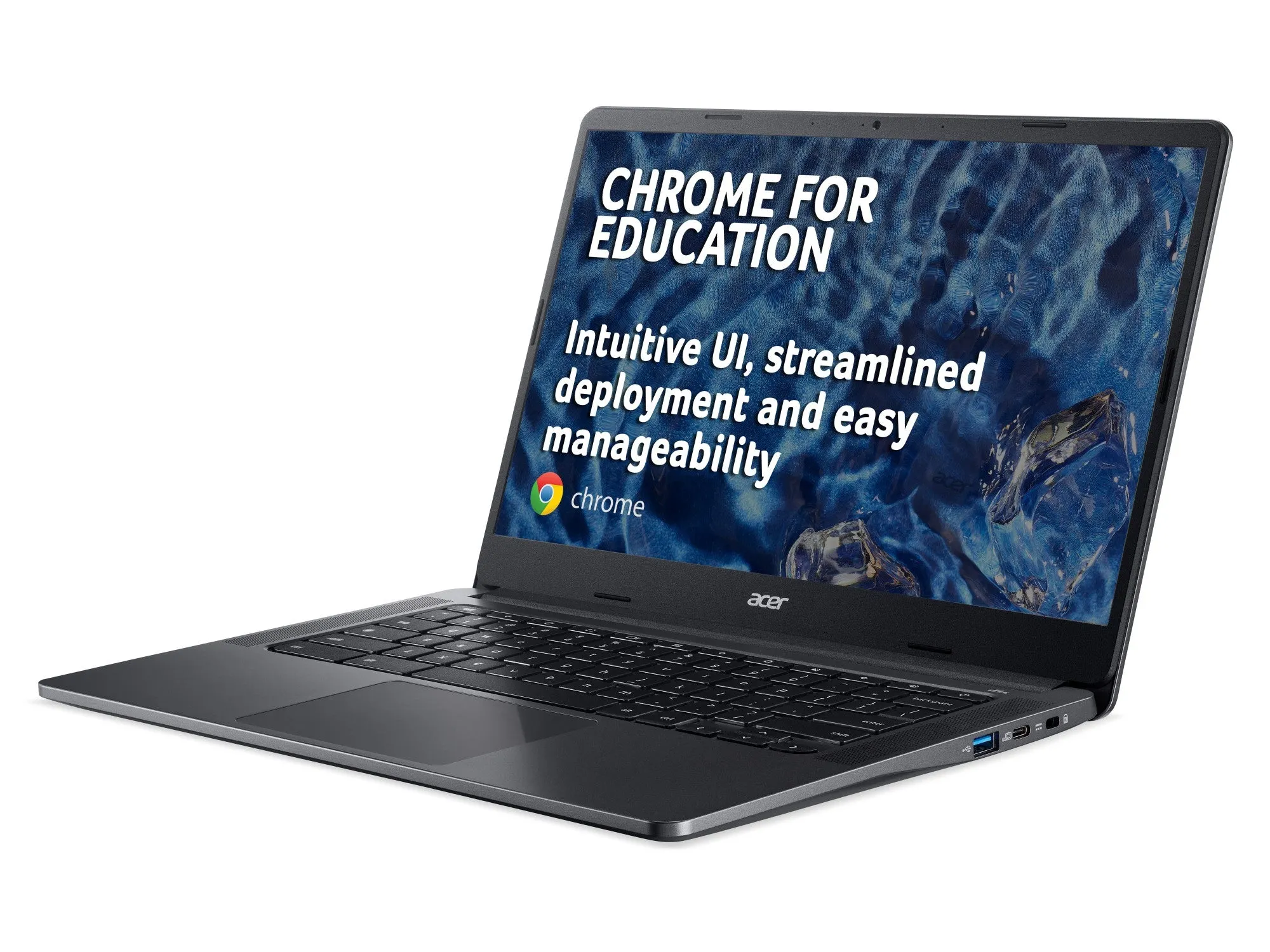 Acer Chromebook 314 C934, Intel Celeron N5100, Intel UHD Graphics, 4 GB RAM, 64 GB eMMC, 14" Inch HD, ChromeOS, Grey