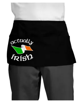 Actually Irish Dark Adult Mini Waist Apron, Server Apron