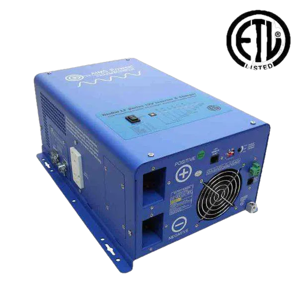 Aims Power PICOGLF10W12V120V 1000 Watt Pure Sine Inverter Charger - ETL Listed to UL 458 New