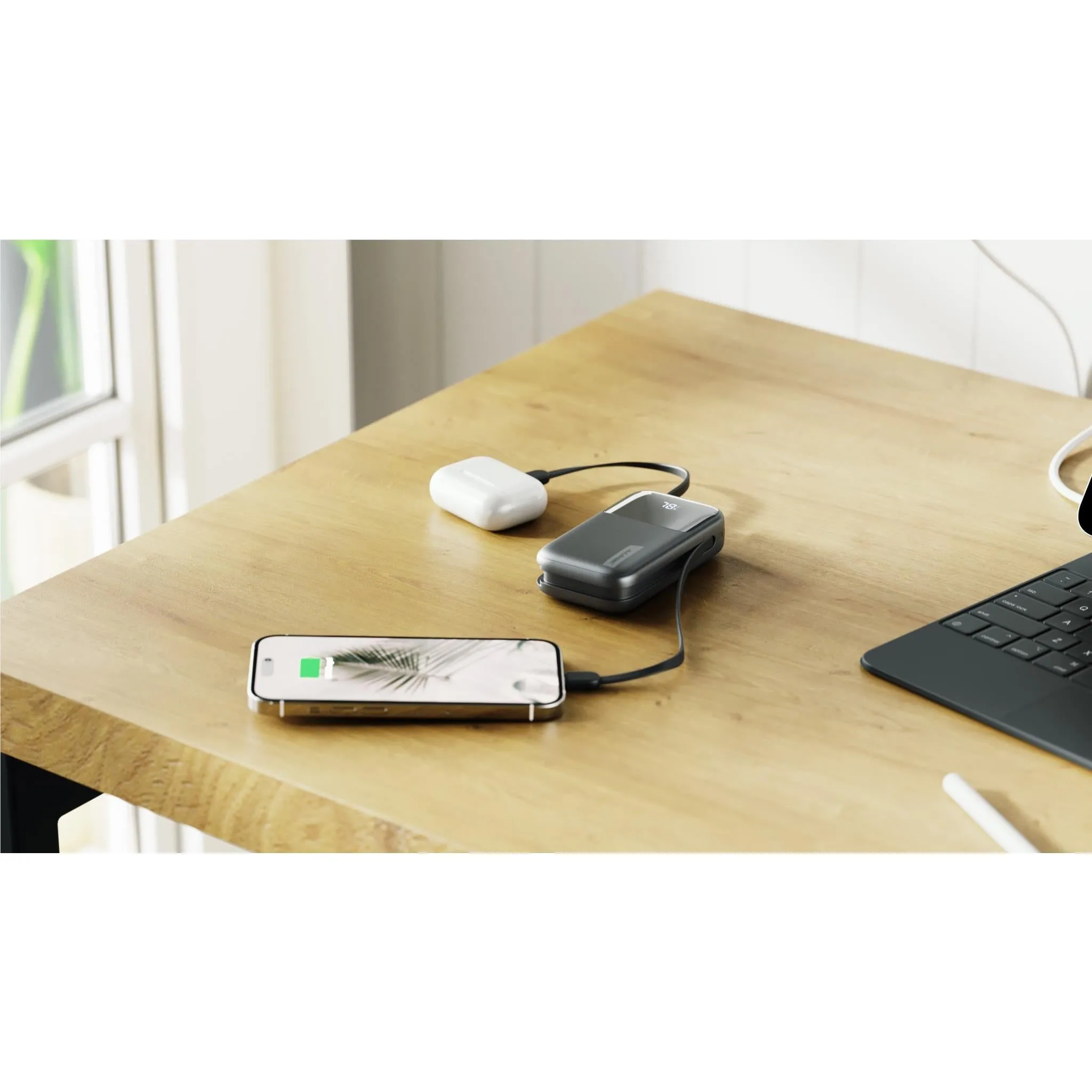 ALOGIC 10K 20W Tandem Powerbank with USB-C & Lighting (Black)