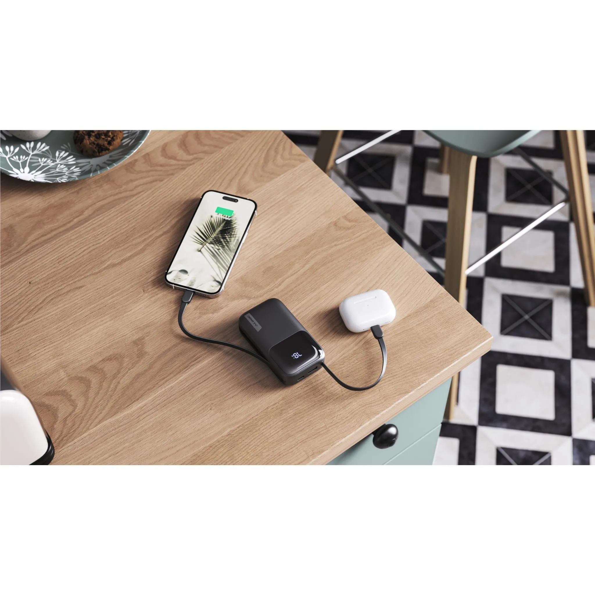 ALOGIC 10K 20W Tandem Powerbank with USB-C & Lighting (Black)