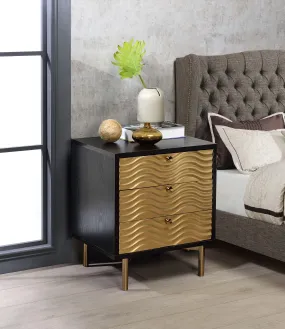 Alston Black & Champagne Accent Table