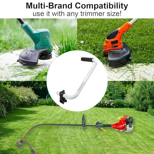 AltitudeCraft Upgraded Trimmer Handle, String Trimmer Handle Extension, Ergonomic Back Saver Lawn Trimmer Handle Grip - Universal Trimmer Handle for Easy Yard Trimming