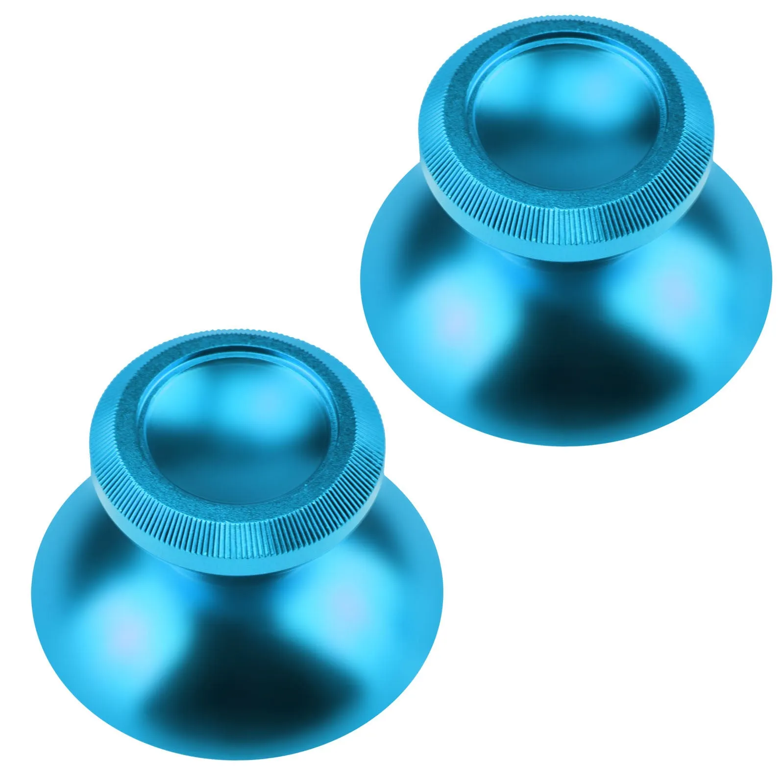 Aluminum Alloy Metal Analog Thumbstick Light Blue