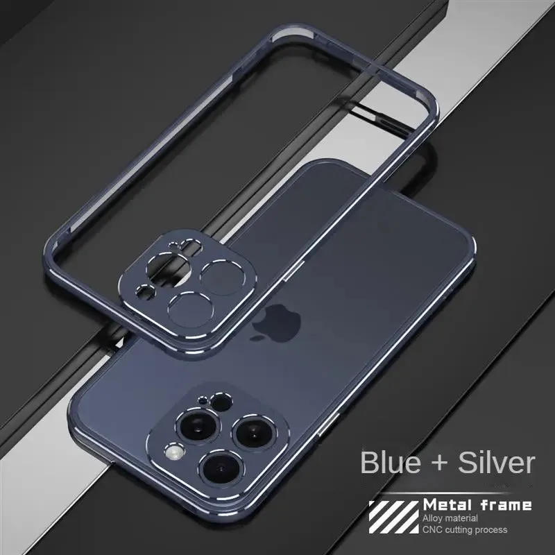 Aluminum Frame Metal Bumper Phone Case For iPhone