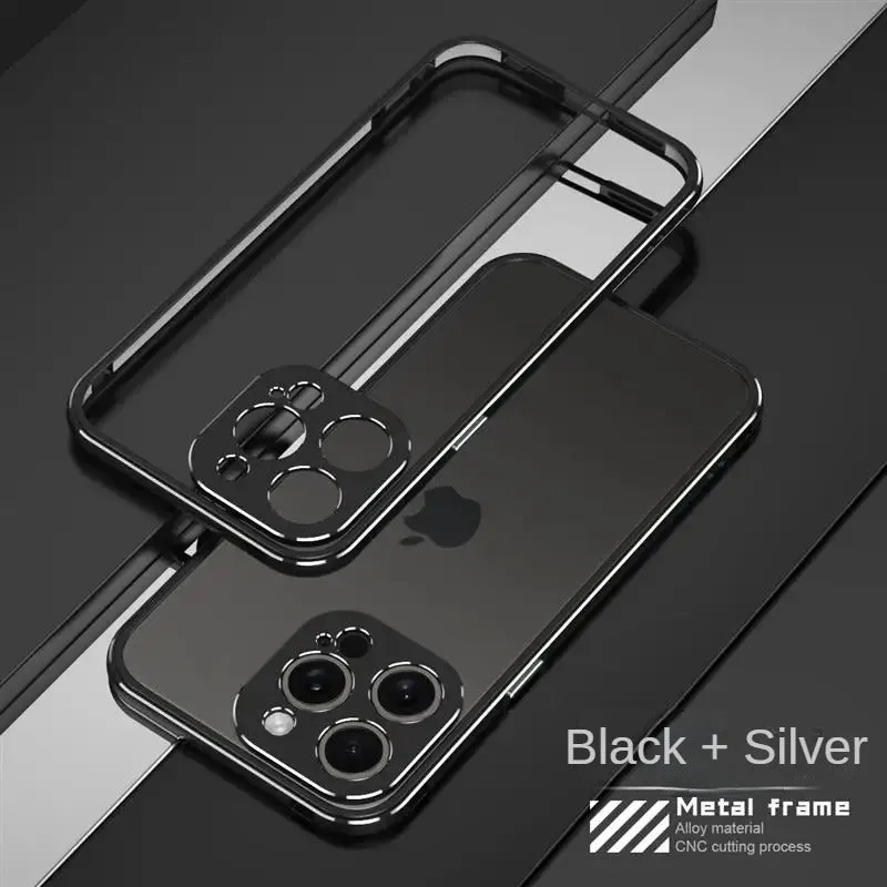 Aluminum Frame Metal Bumper Phone Case For iPhone