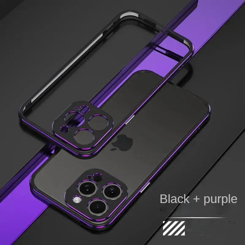 Aluminum Frame Metal Bumper Phone Case For iPhone