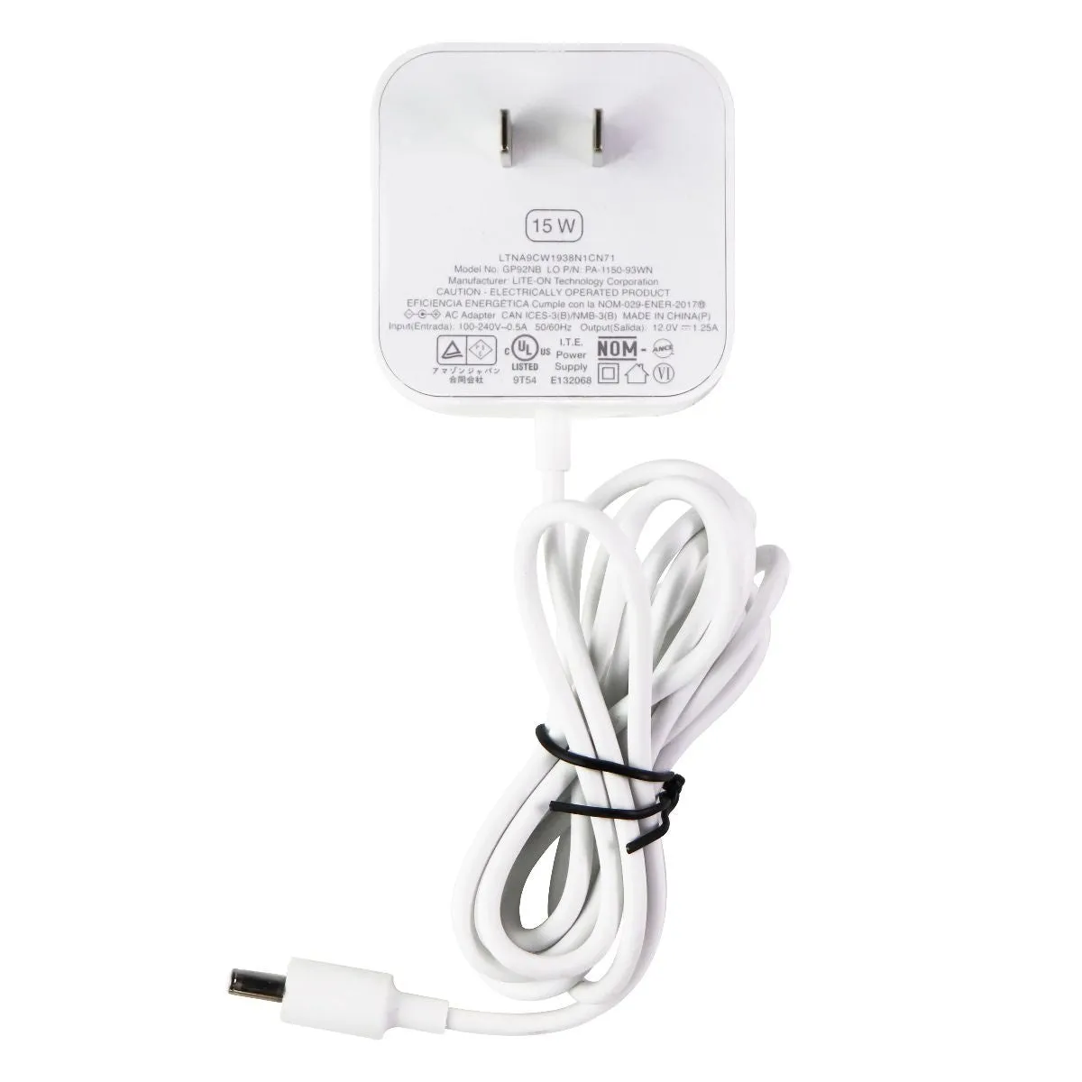 Amazon 15-Watt (12V/1.25A) Wall Charger Power Supply - White (GP92NB)