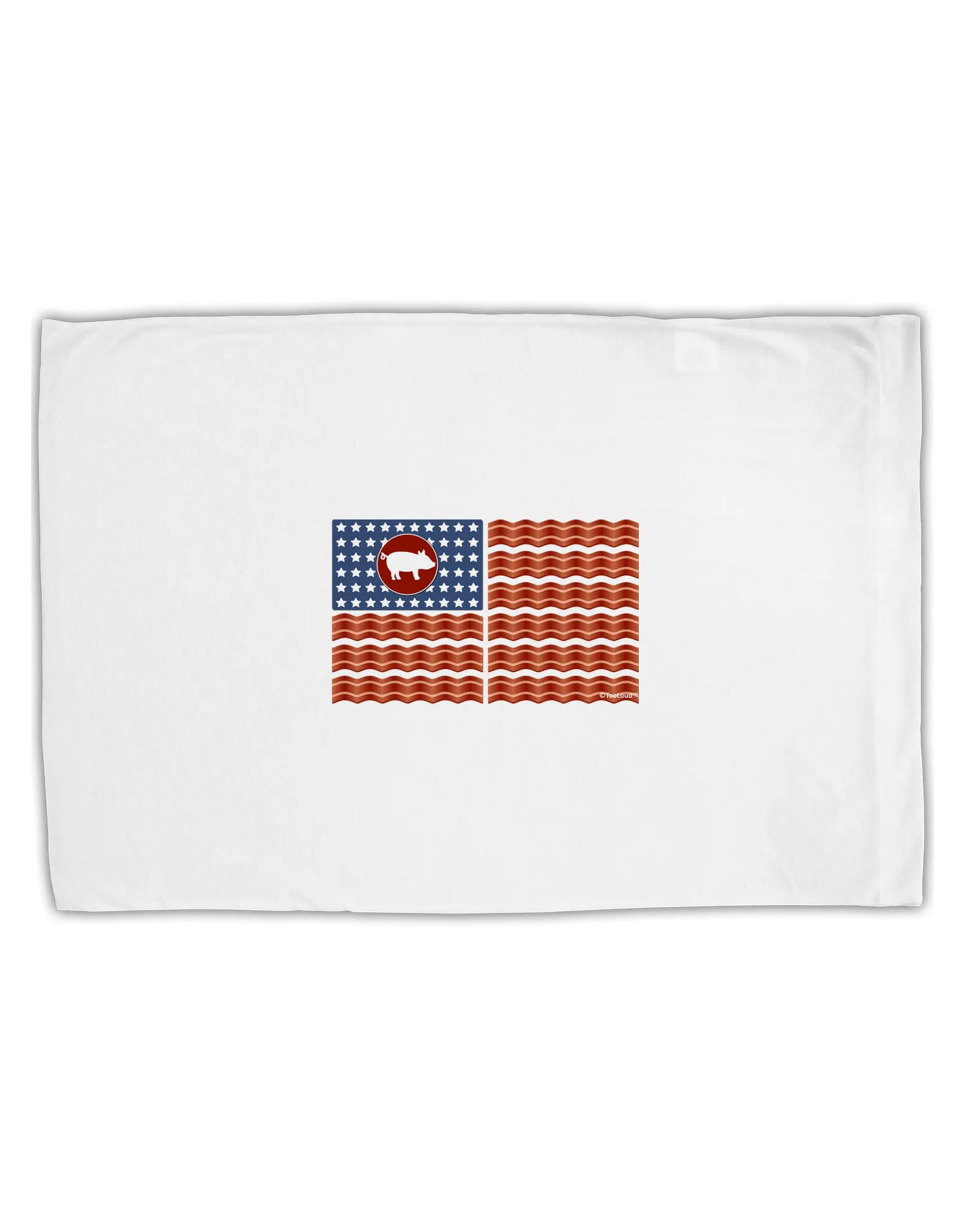 American Bacon Flag Standard Size Polyester Pillow Case