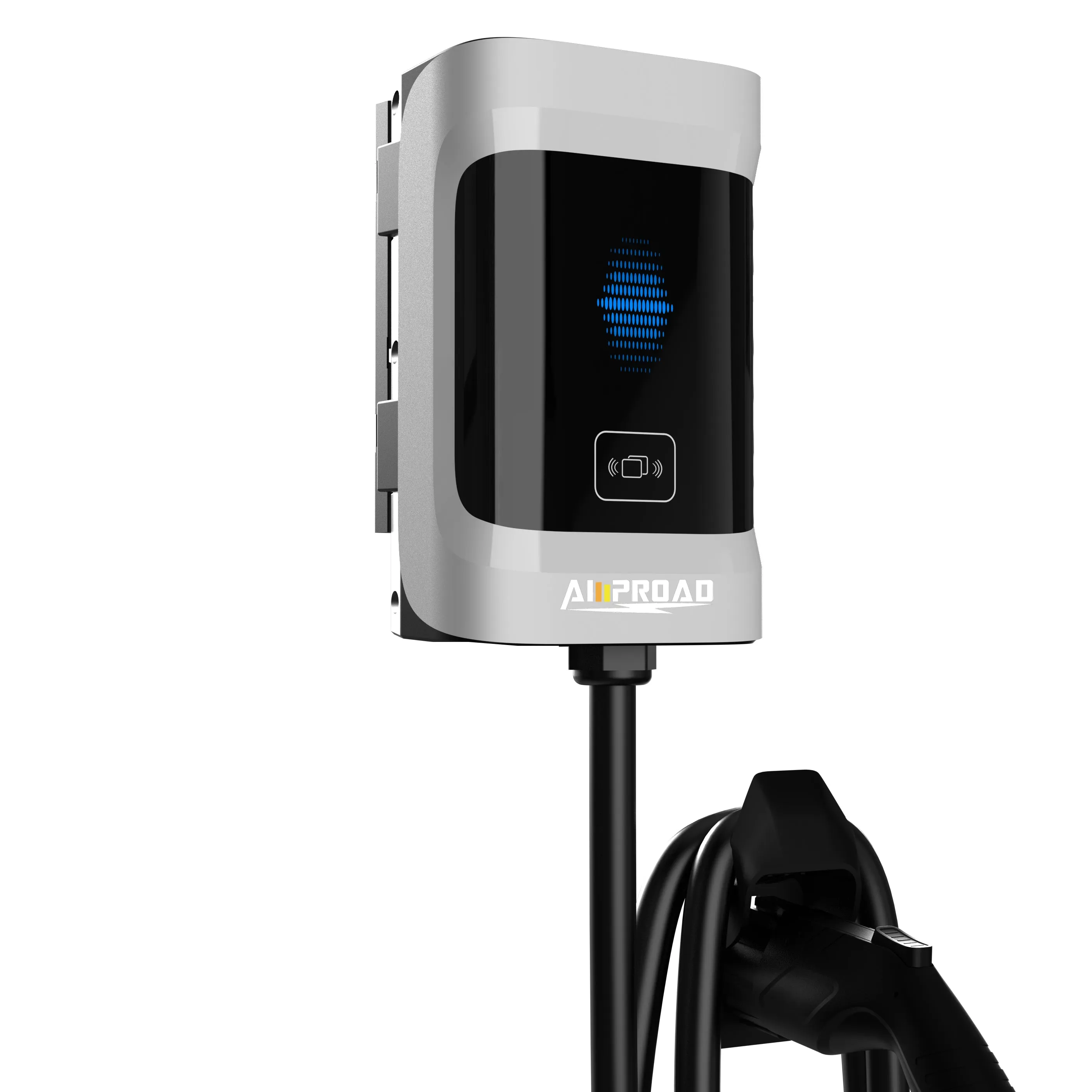 AMPROAD iHorn P12 Level 2 Home EV Charger | Hardwired EV Wall Charger | 240V | 48 Amp | 11.52kW | 25ft