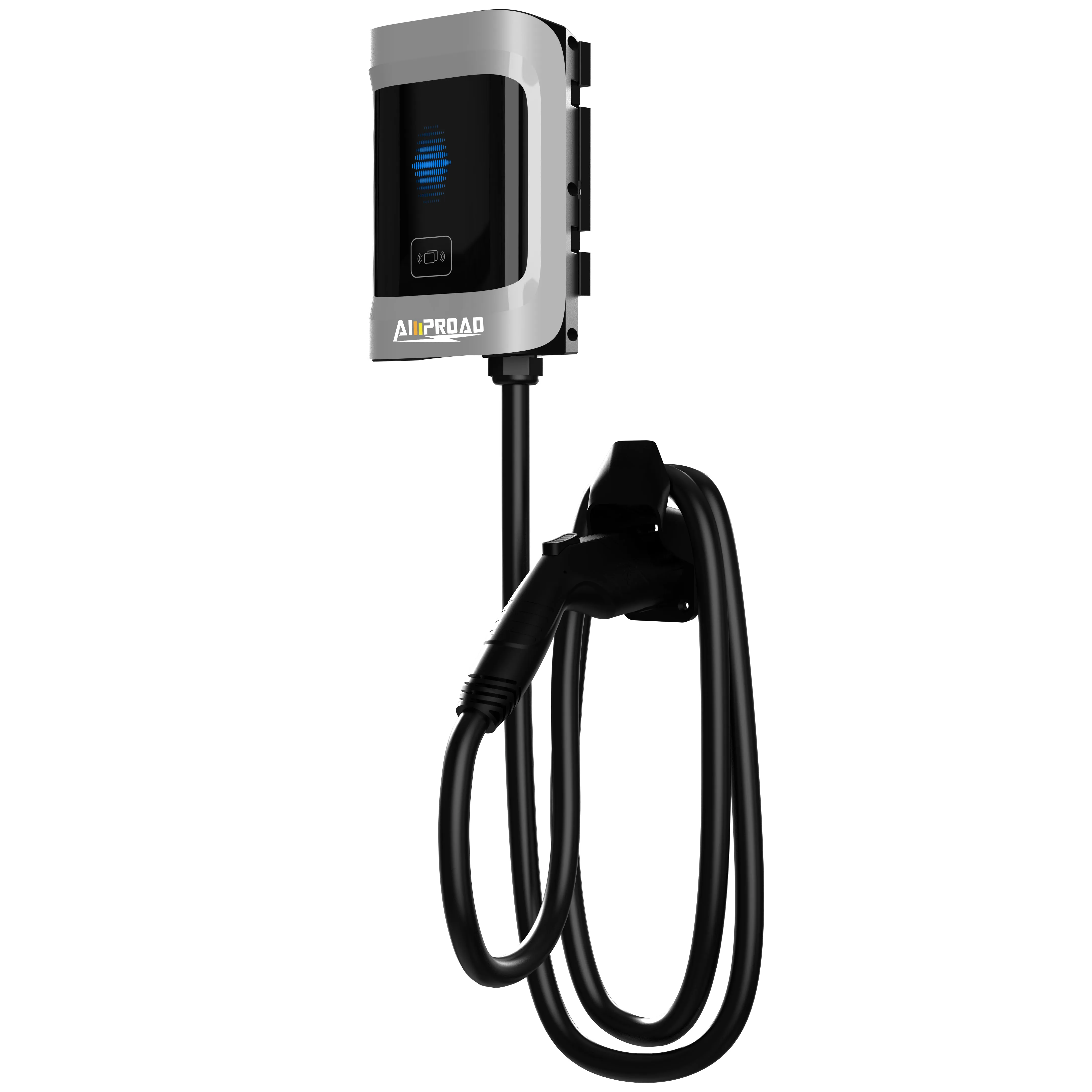 AMPROAD iHorn P12 Level 2 Home EV Charger | Hardwired EV Wall Charger | 240V | 48 Amp | 11.52kW | 25ft