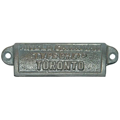 Anglo-Canadian drawer pull 3¾" x 1" in cast iron