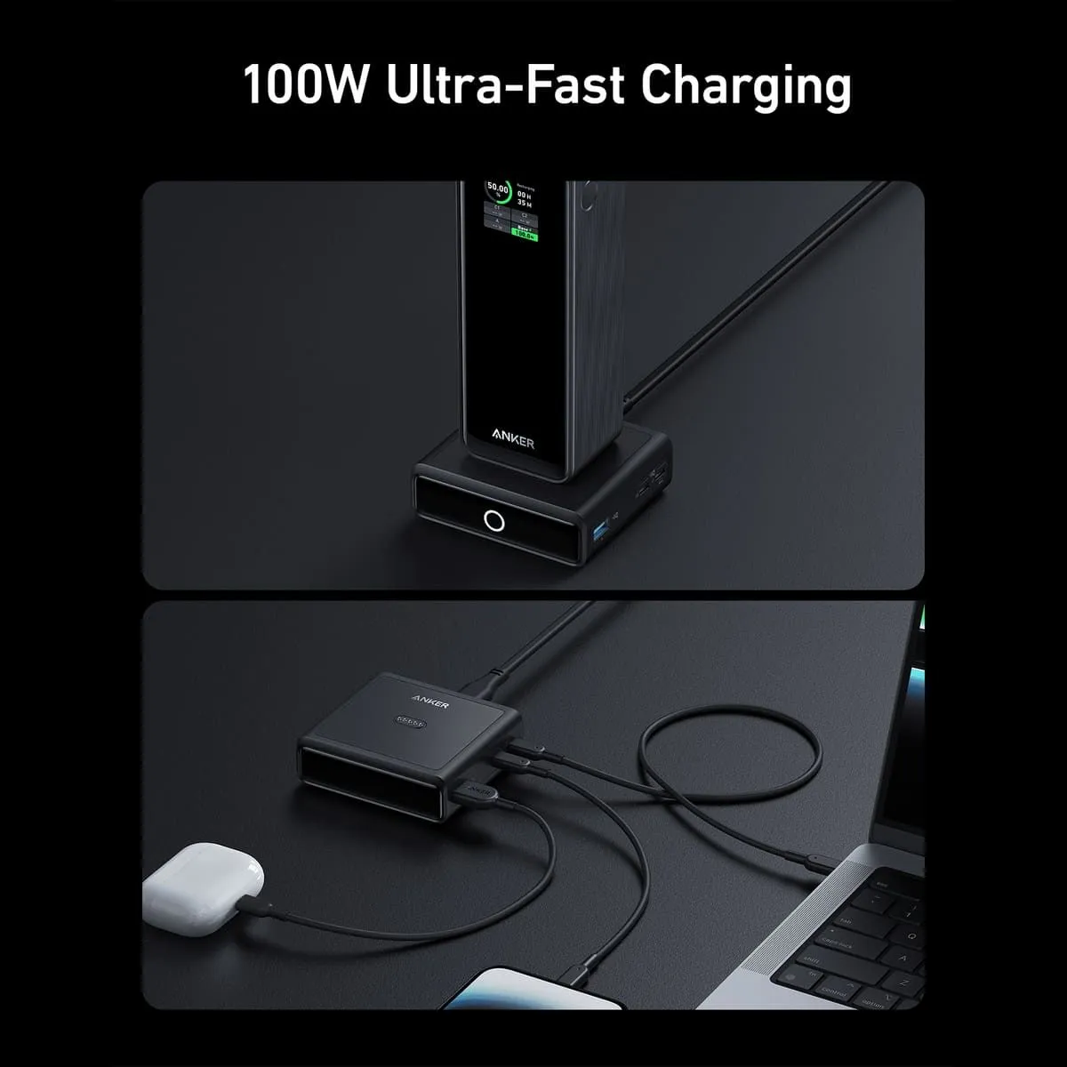 Anker 100W Charging Base for Anker Prime Power Bank (Base Only)