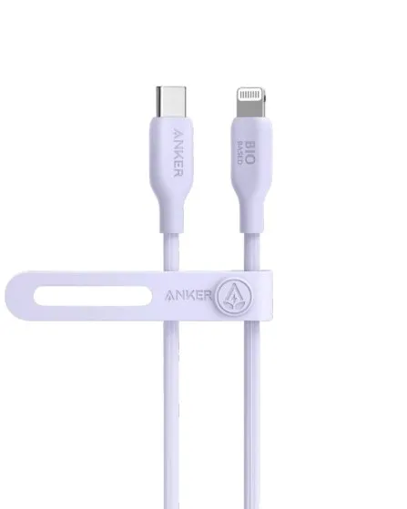 Anker 542 USB-C to Lightning Cable (Bio-Based) (1.8m/6ft) -Violet A80B2HV1