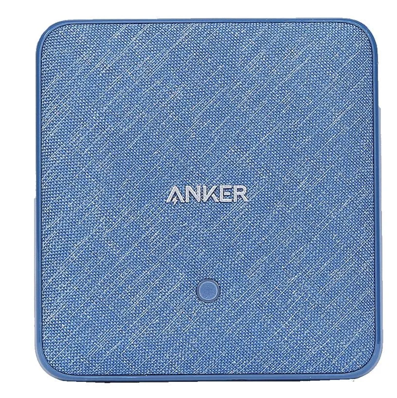 Anker PowerPort Atom III Slim 4 ports 65W & PIQ 3 - Blue Fabric A2045K31