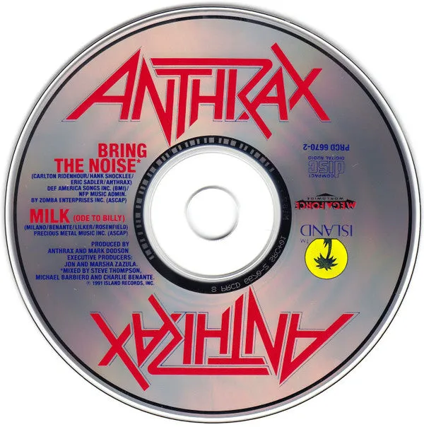 Anthrax - Bring The Noise (CD, Single, Promo) (NM or M-)