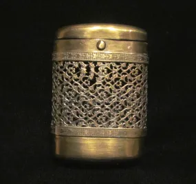 Antique Cigarette Case 1900s Gold Filigree Vesta Case Ornate Cigarette Holder EXTREMELY RARE