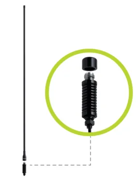 ANU410 6dBi UHF CB Antenna with Detachable Pole